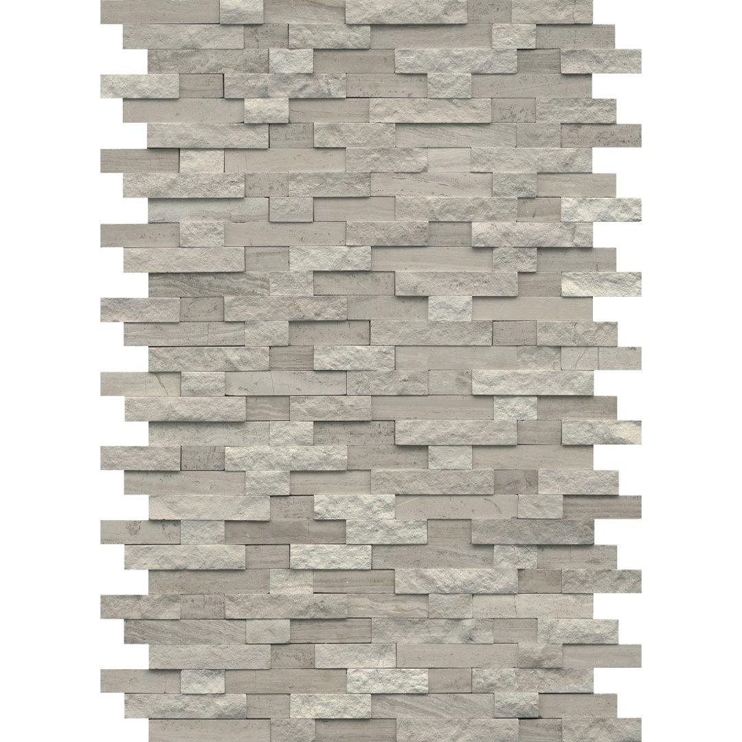 Feature White 12 in. x 18 in. Splitface Limestone Wall Tile (7.5 sq. ft./Case) Emser Tile 