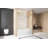 Frameless Single Sliding Shower Door  56-60 "W X 60" H, 1/4 "(6 Mm) Clear Tempered Glass-120178979