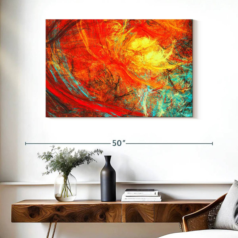 Avery Abstract Flame, 26" H x 39" W
