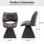 Chaise de salle à manger confortable et moderne en similicuir-133996129