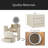 3 In 1 Vanity Desk With Mirror And Light ,Small Makeup Vanity Set With Charging Station, With 2 Drawers And Open Storage Space, With Upholstered Stool, Compact Dressing Table Writing Desk-2009721271