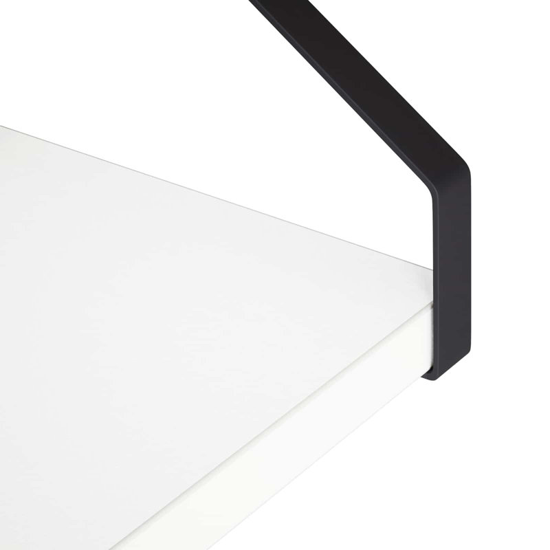 4 -Piece Steel Floating Shelf, 15.5 cm H x 30 cm L x 16 cm D