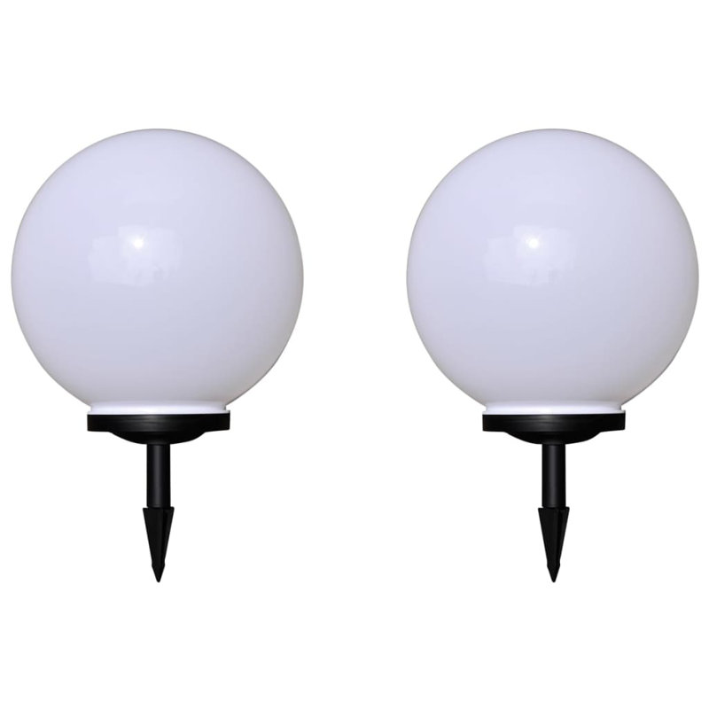 Scrivener Black Solar Powered Integrated LED Pathway Lights, 61cm H x 40cm W x 40cm D