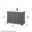 Ensemble de meuble-lavabo simple 48 "avec miroir Deborah-97691429-97691435-97691433