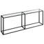 Hefling Glass Top Console Table-1355296465-1355296476