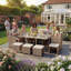 Exia 10 Seater Dining Set with Cushions, UKFR Certified-13907461