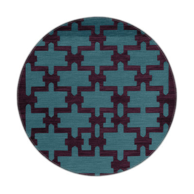 Tapis brun intérieur et extérieur Trellis