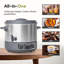 19 QT Electric Automatic Water Bath Canner With Rack and Lid, Temperature Control 86-212 °F, Timer 20-120 Min, Keep Warm Function, Overheating Protection