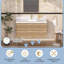 Ensemble de meuble-lavabo mural simple 48 po avec comptoir en pierre blanche de Carrare et lavabo carré en céramique