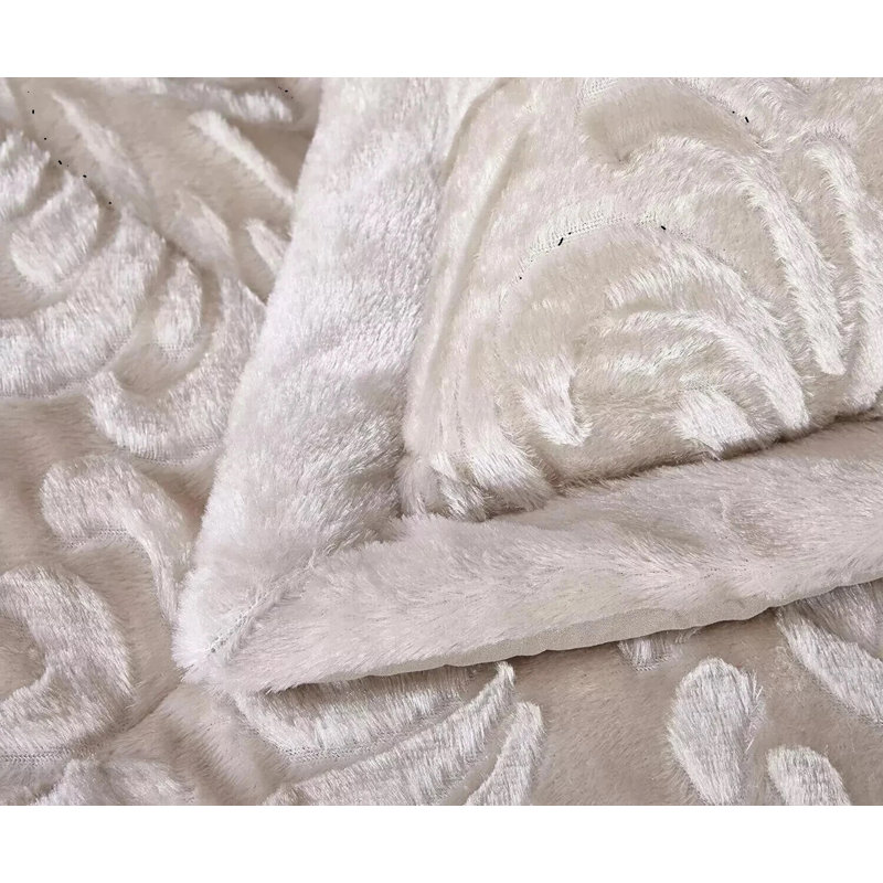 Bedspread with Pillow Shams Included, Beige, Super King Bedspread + 2 Standard Shams