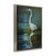 "Nautical Bird Lake Reflection", art mural encadré par Julia Purinton-997087684-997087689