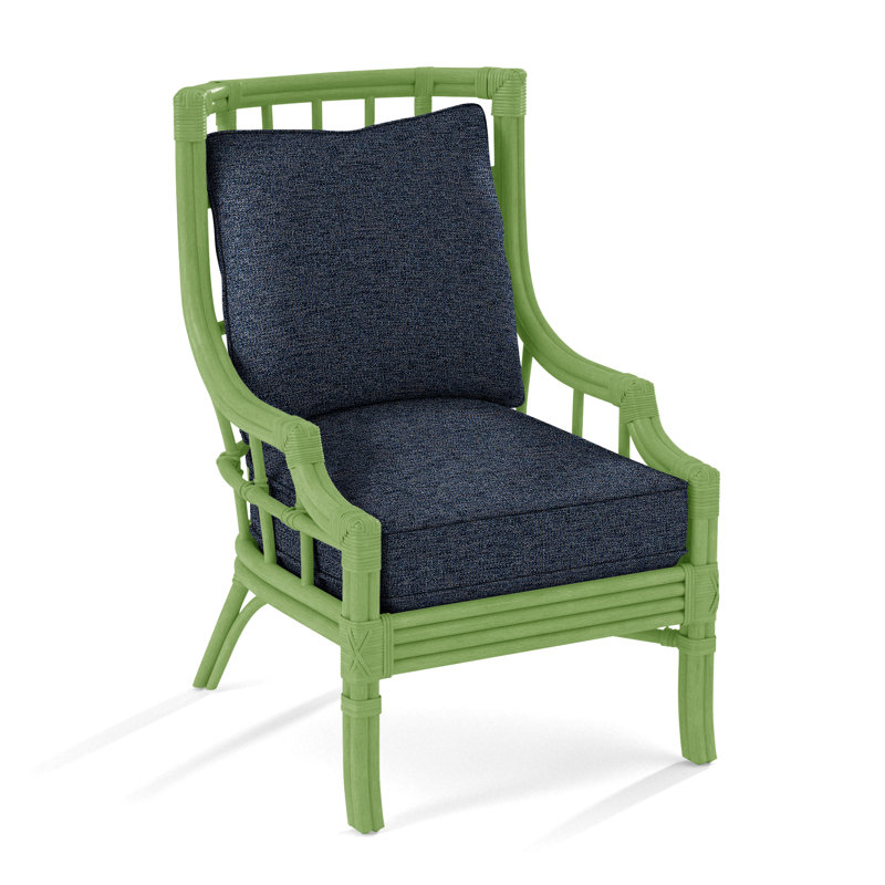 Seville Armchair, Basic Navy; 0317-61, Frost White