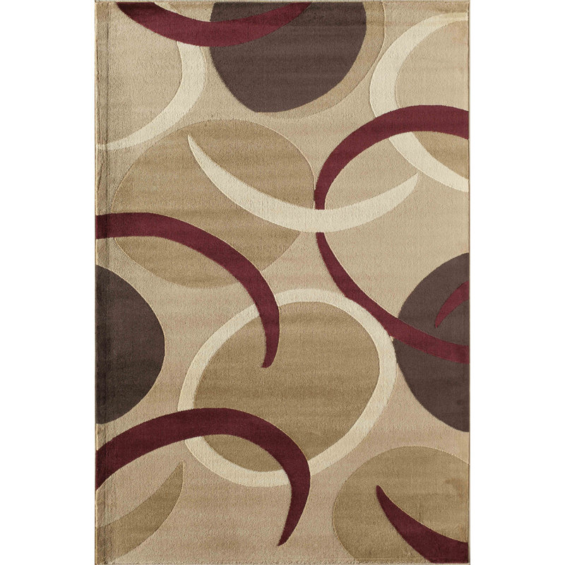 AllstonBrown/Beige Rug, Rectangle 7'10" x 10'10"