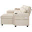 Chenille Chaise End Sofa-1608744292