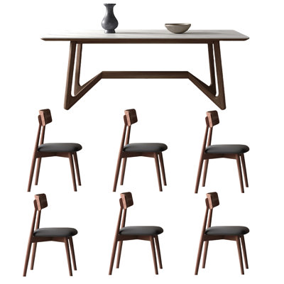 Ensemble de table et chaises de salle à manger de luxe moderne et simple