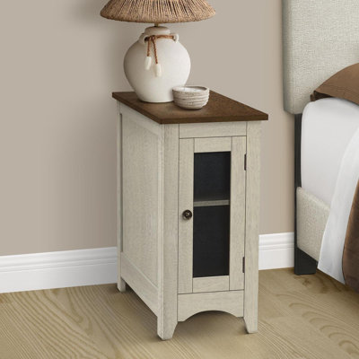Accent Table, End, Side Table, Narrow, Nightstand, Bedroom, Lamp, Storage,  Veneer, Transitional