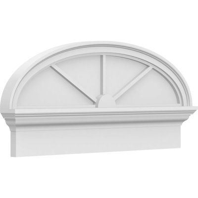 Fronton elliptique à 3 rayons de qualité architecturale en PVC