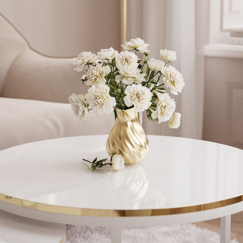 Nettinne Base Coffee Table, White