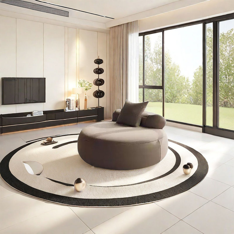Semi-circular curved light luxury sofa