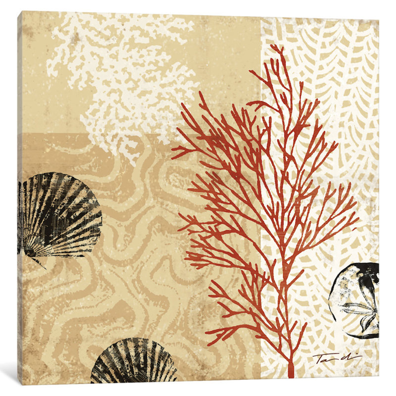 Coral Impressions II par Tandi Venter - Giclée sur toile tendue avec châssis, H 24 po x l 24 po x P 1 po, Blanc