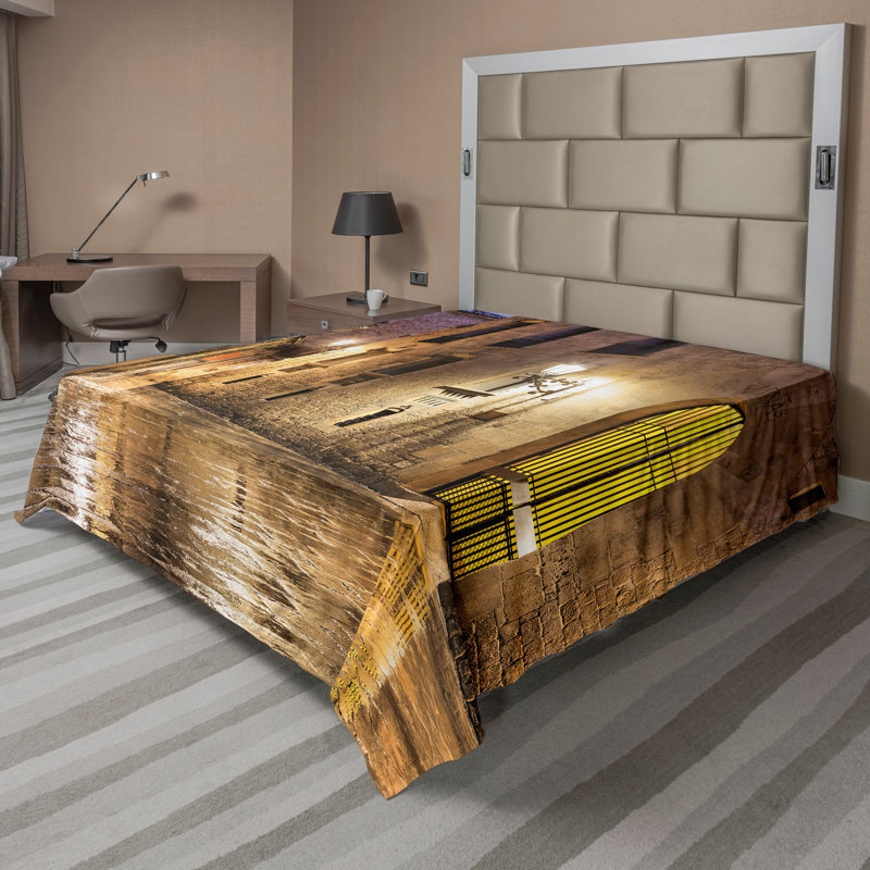 Drap-housse Ambesonne, Drap plat pour très grand lit californien