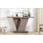 Mirod Console Table With Natural Wood Veneer, V - Base Design For Classic Versatility, Ideal For Displaying Favorite Items And Easy To Assemble-1015106964