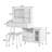 Modern Makeup Vanity Desk With Mirror, Lights, And Retractable Table, Compact Set With Drawers, Cabinet, And Power Outlet For Bedroom-223178402