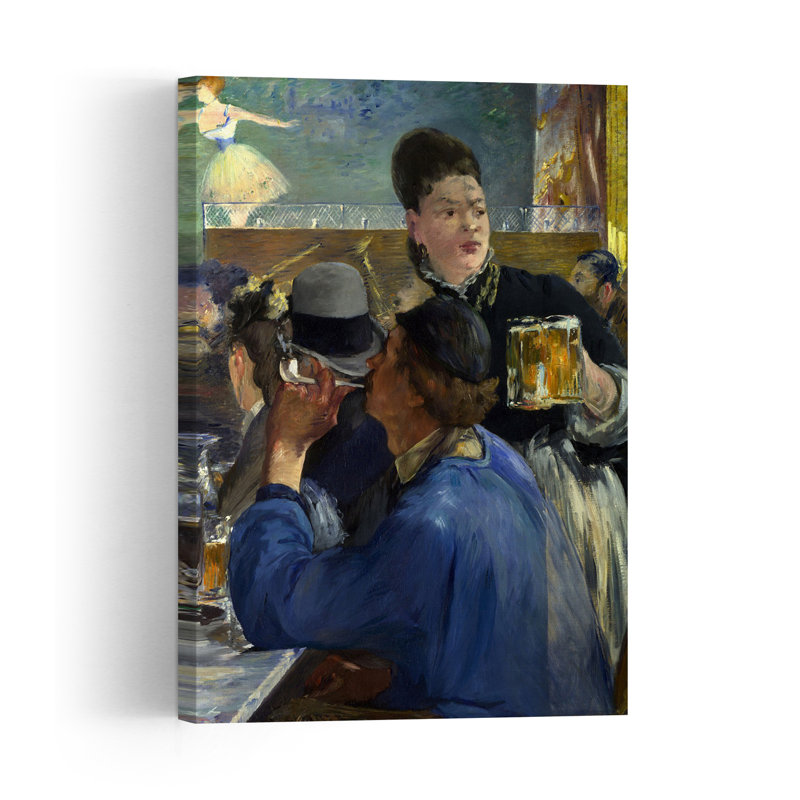 Corner Of A Cafe-Concert, 1878-80 Impressionist Abstract Contemporary Architecture Wall Art Print, 91.44cm H x 60.96cm W