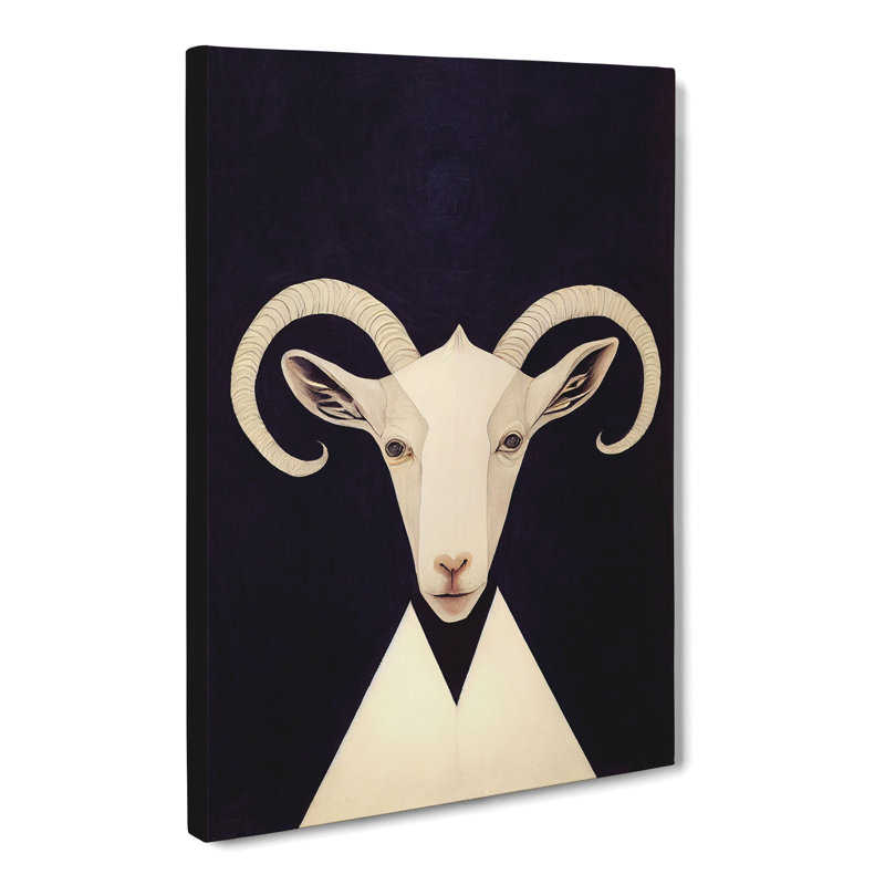 Goat Contemporary - Wrapped Canvas, 60cm H x 40cm W x 3cm D