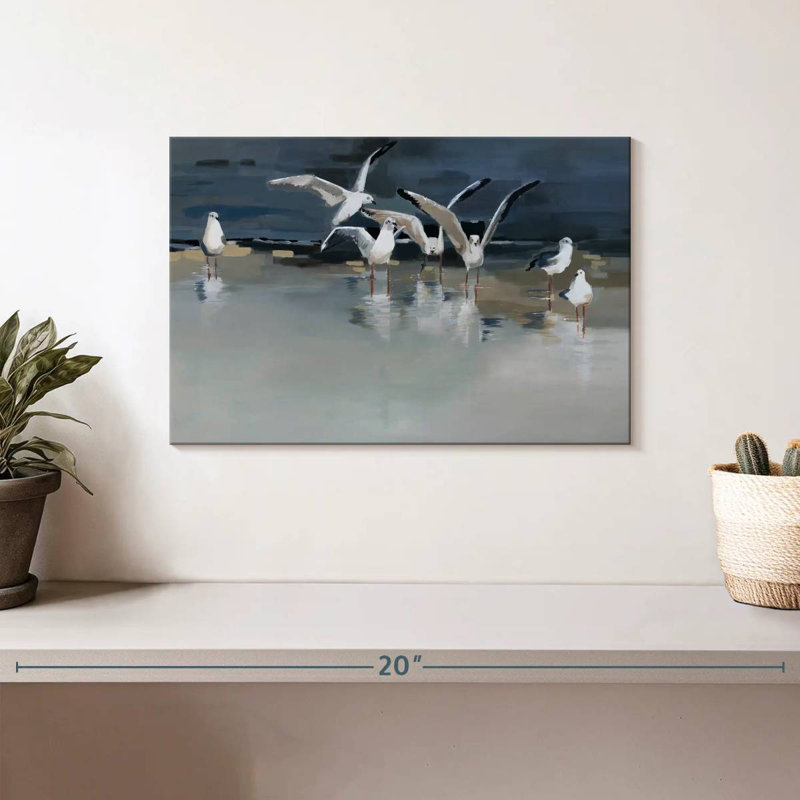 Seagulls Serenity, 8" H x 12" W