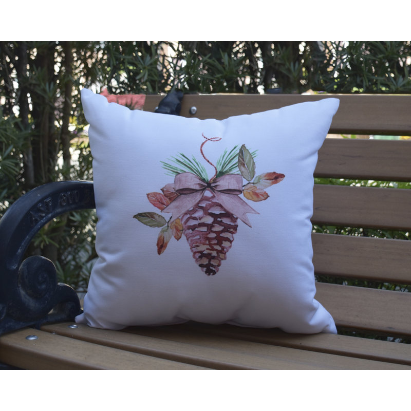 Housse et insert de coussin décoratif Winter, 18 po x 18 po, Blanc cassé