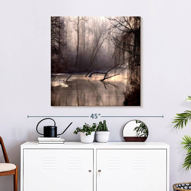Marais de la forêt d'Alvord, H 30 po x l 30 po