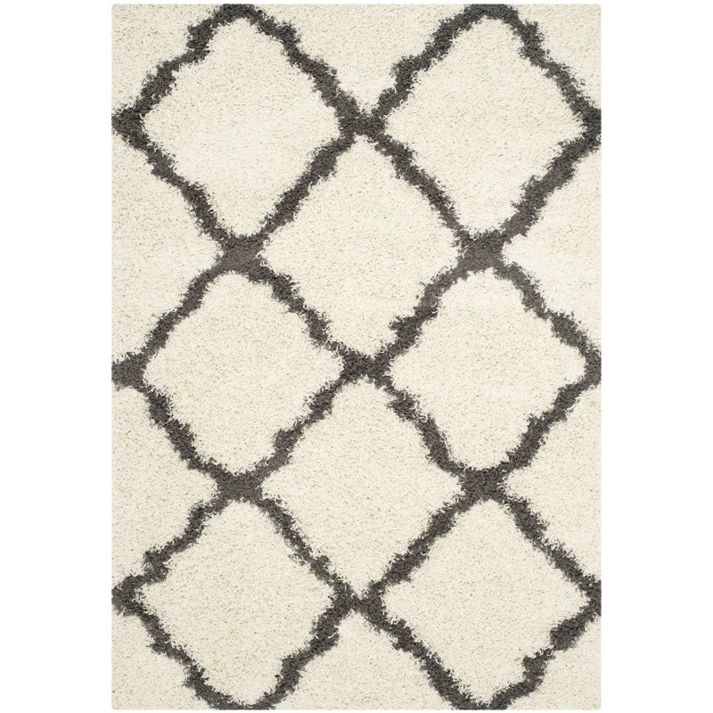 Berengere Geometric Hand Woven Area Rug, Rectangle 183 x 274 cm