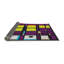 Tapis décoratif mauves géométriques Prudhomme-2012972694