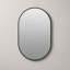 Miroir mural 32 po x 24 po avec cadre mince en aluminium noir mat-1851674679