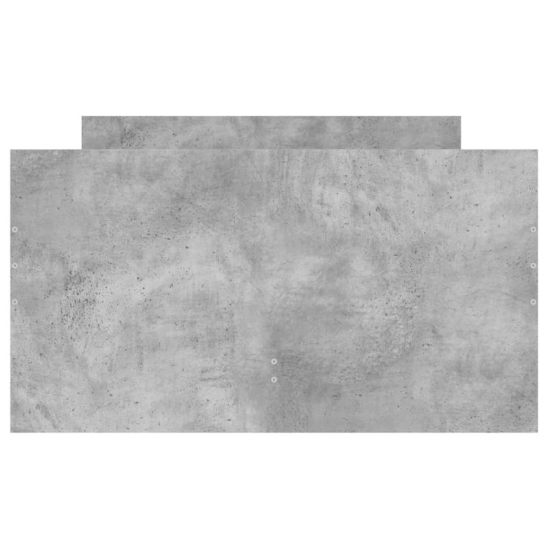 Nikash Bed, Single ( 90 x 200 cm), Concrete Grey