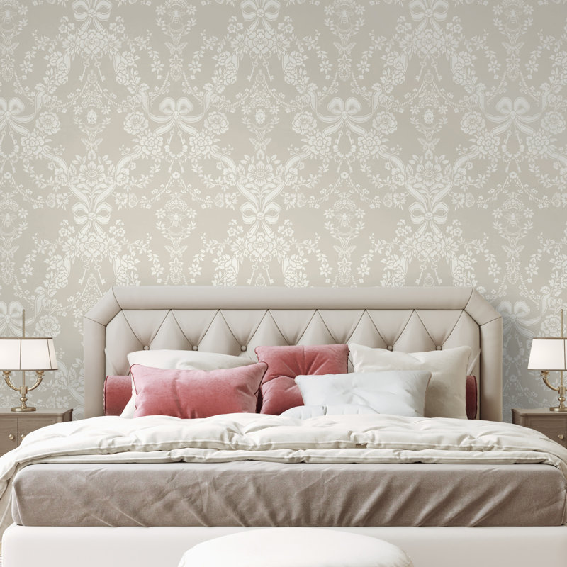 10.05cm x 53cm Matte Wallpaper Roll, Biege