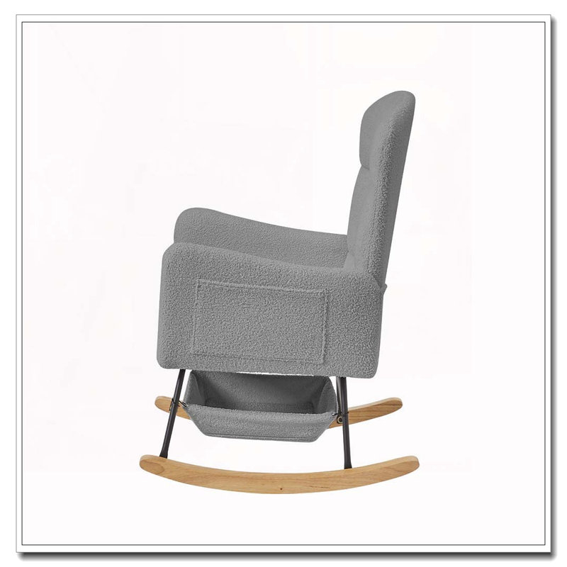 Fauteuil à bascule Teddy, Gris