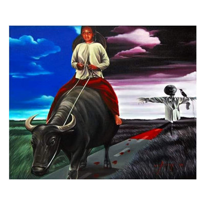 Mahishashur Mardini | Acrylic Painting On Canvas | Arup Ratan Choudhury
