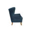Chaise d'appoint Adonis, velours bleu azur-1626687504