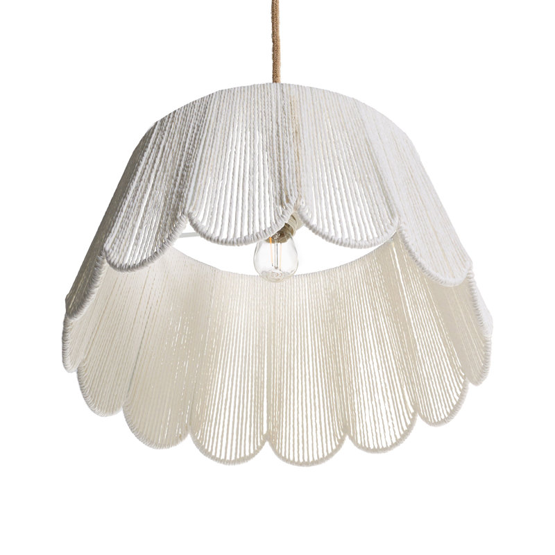 1 - Light Matte Drum Pendant