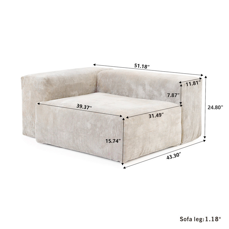 Fauteuil de chambre Nikodemos, Beige
