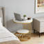 Table de chevet en faux marbre (table basse incluse)