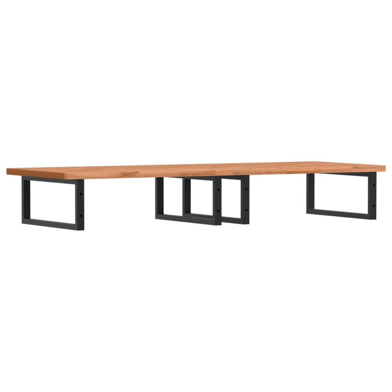 Breauna 150cm Solid Wood Bathroom Vanity Top, Beech/Black