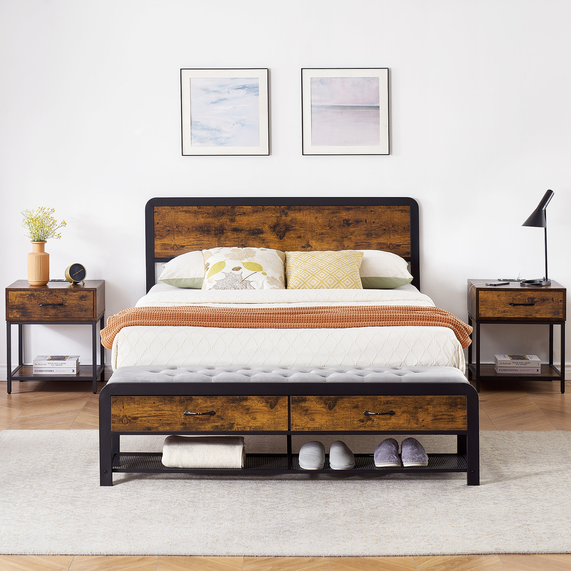 17 Stories Ardijana Platform Bed | Wayfair