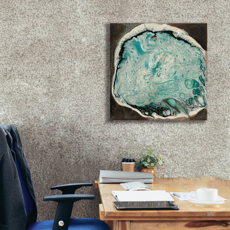  «Atlantis 1» par Alicia Ludwig, art mural sur toile, 26 po x 26 po