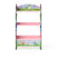 Teamson Kids Magic Garden 3-Tier Kids Bookshelf with Storage Drawer, Colorful Wooden Bookcase for Playrooms