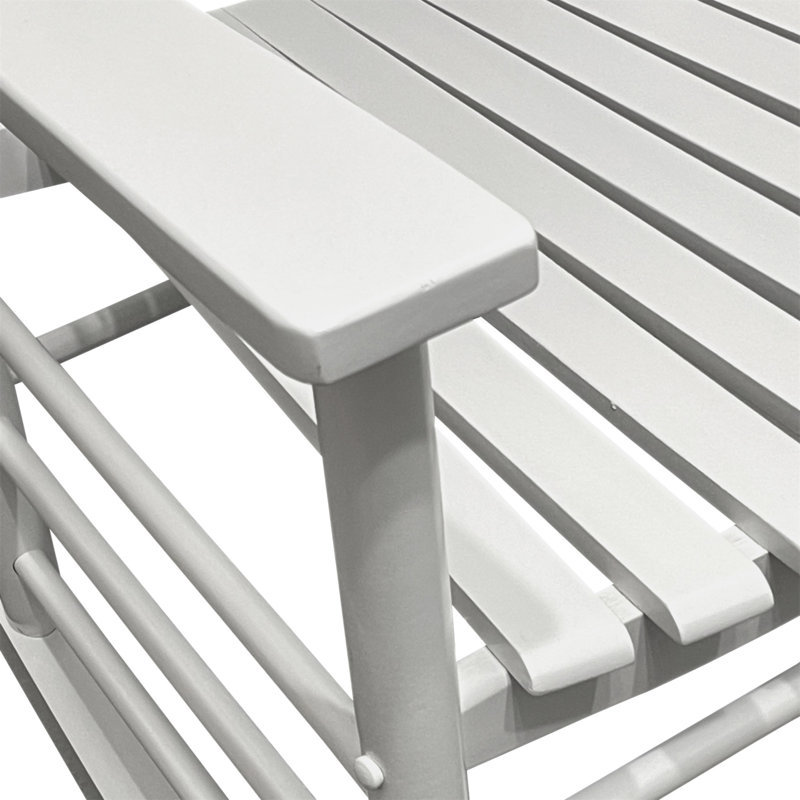 Chaise berçante balcon pour adulte - blanc, White