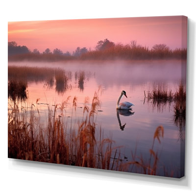 Bellamae " Pink Swans At Sunset "