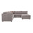 Upholstered U-Shaped Sectional Right Hand Facing